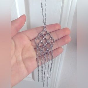 Silver plated pendant necklace